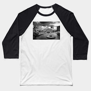 Birmingham Canal Junction Monochrome Photograph Baseball T-Shirt